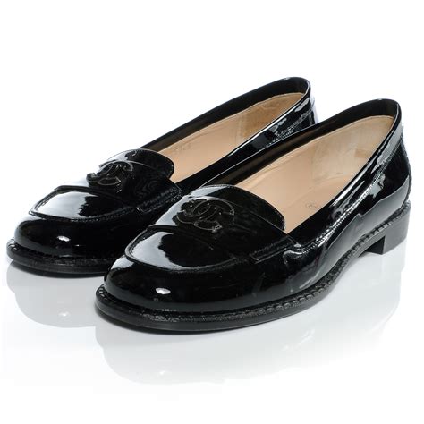 chanel maxi patent leather|Chanel patent leather loafer.